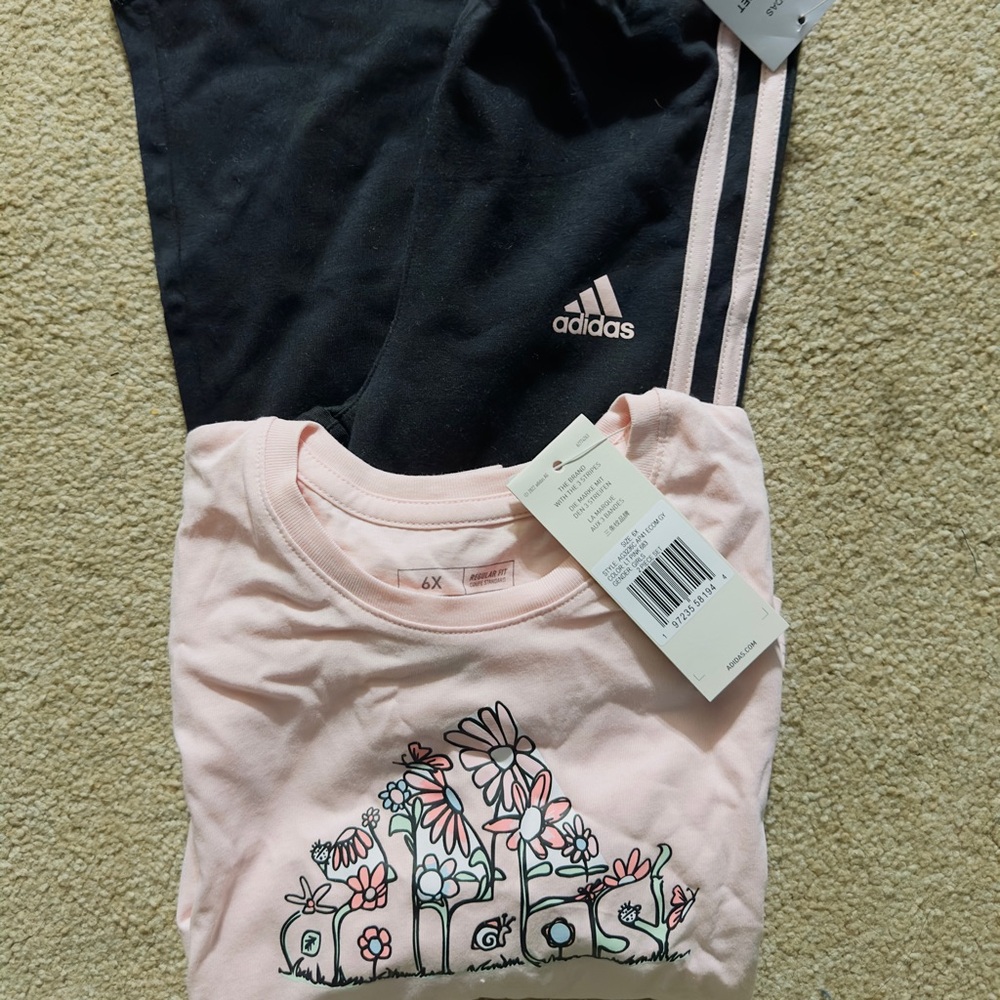 Adidas girl two piece set